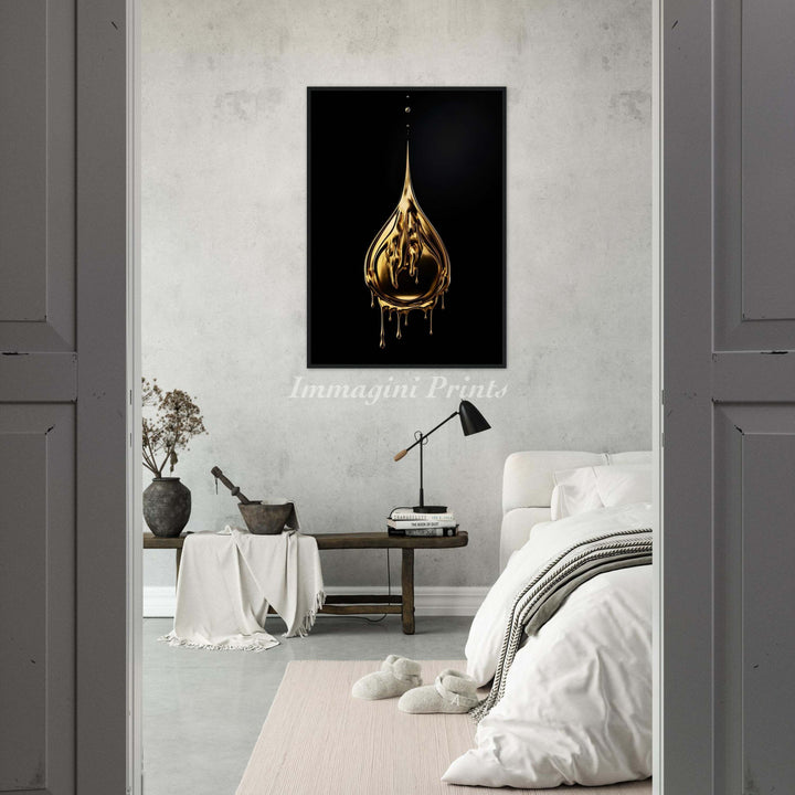 A Drop of Gold (Framed Art Print)