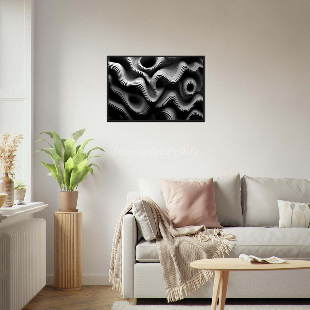 Abstract Contours (Framed Art Print)