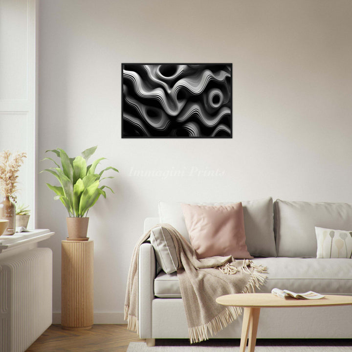 Abstract Contours (Framed Art Print)