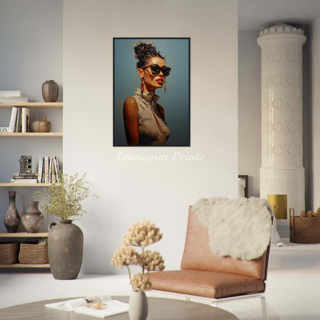 Shades of Elegance (Framed Art Print)