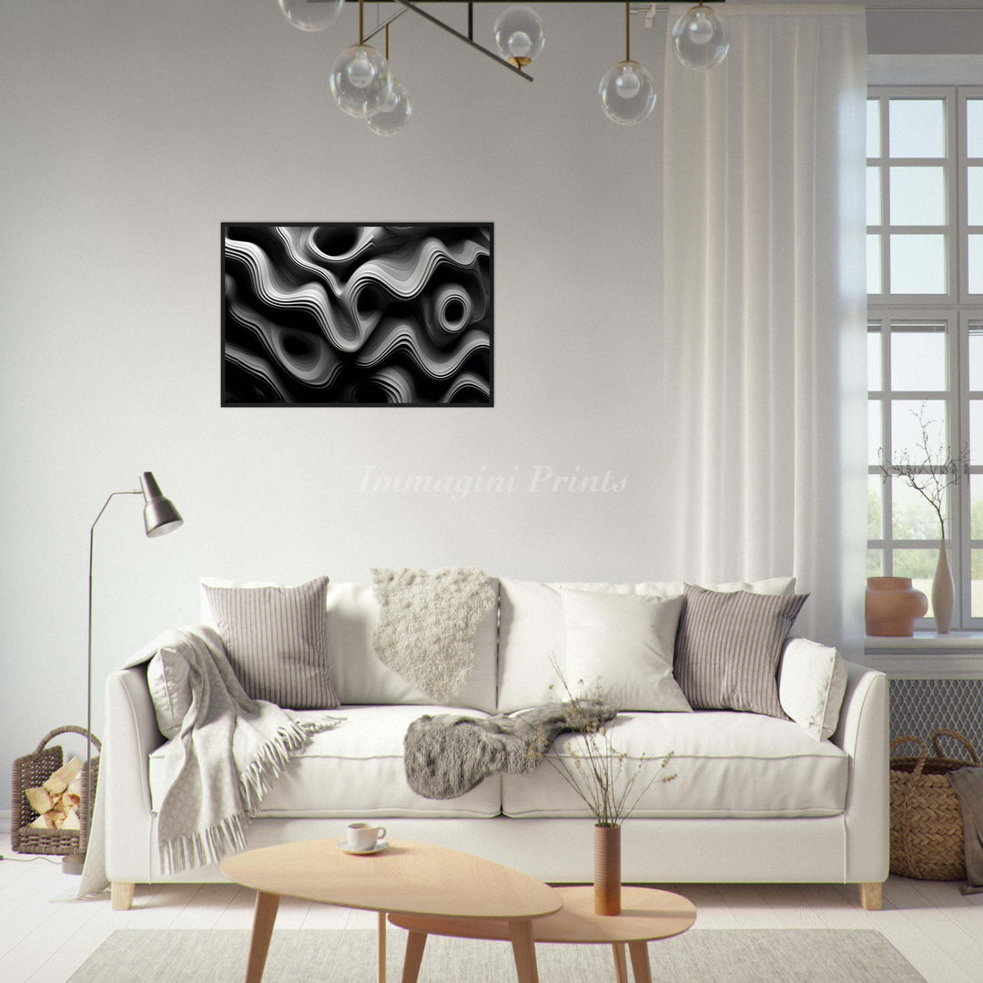 Abstract Contours (Framed Art Print)