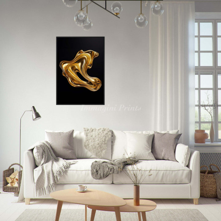 Liquid Gold (Framed Art Print)