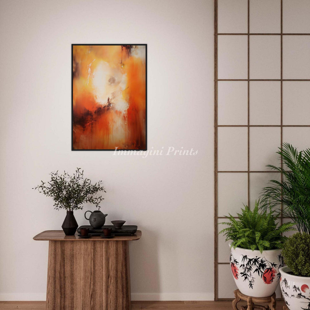 The Red Dawn (Framed Art Print)