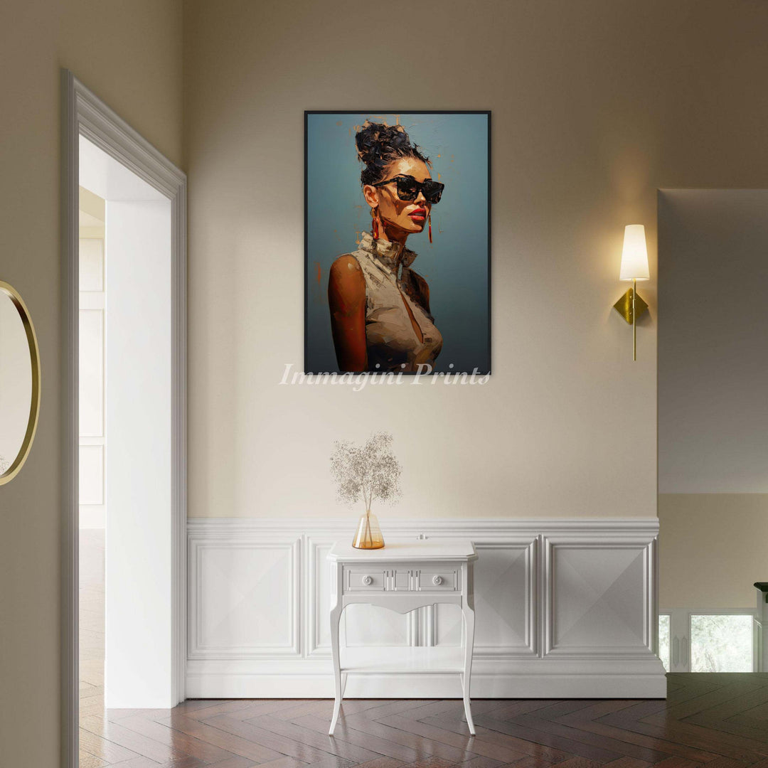 Shades of Elegance (Framed Art Print)