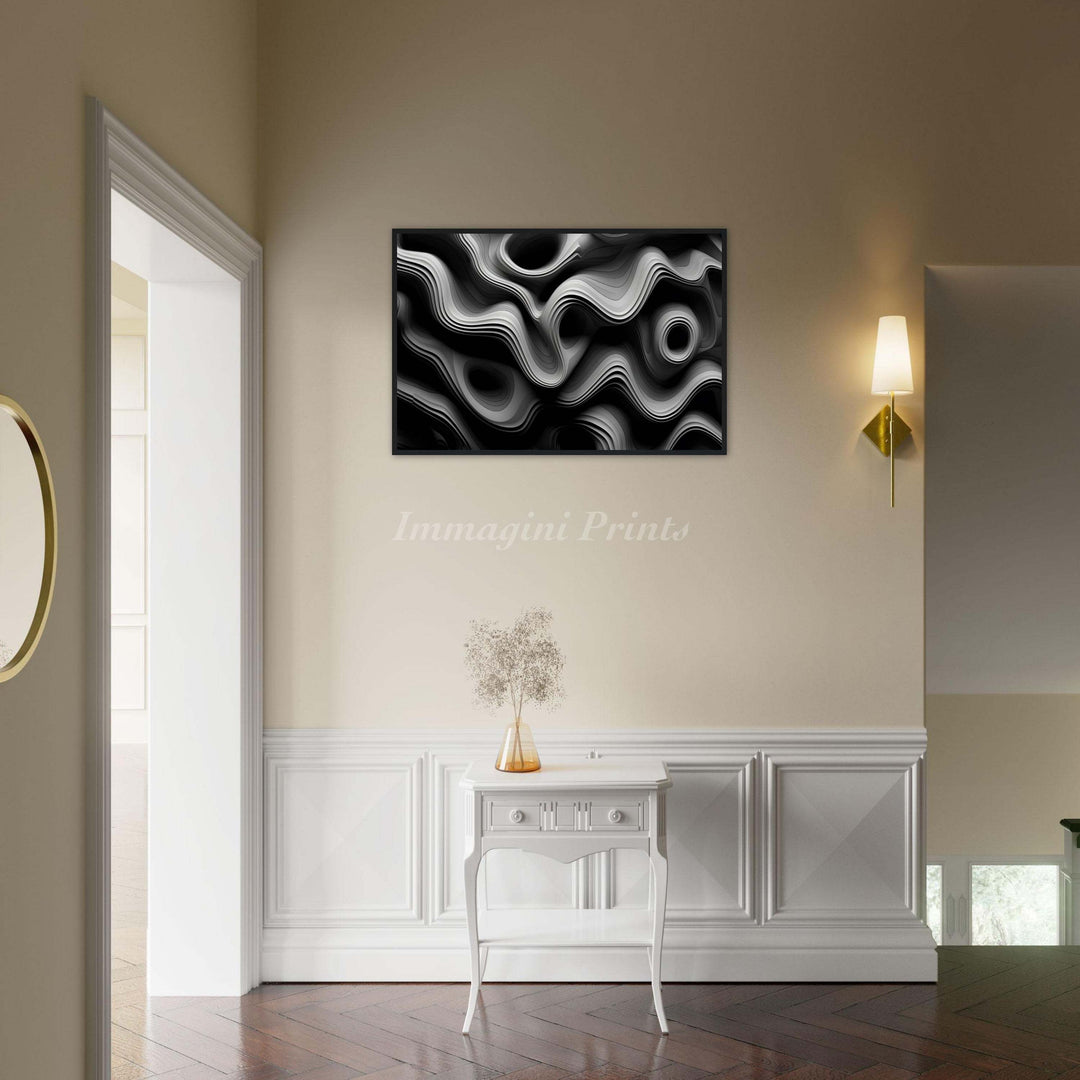 Abstract Contours (Framed Art Print)