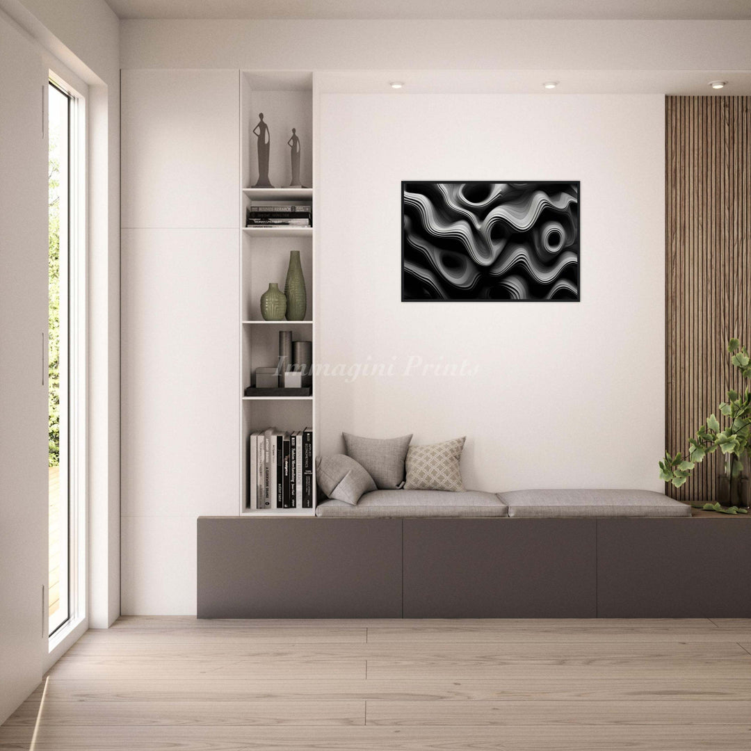 Abstract Contours (Framed Art Print)