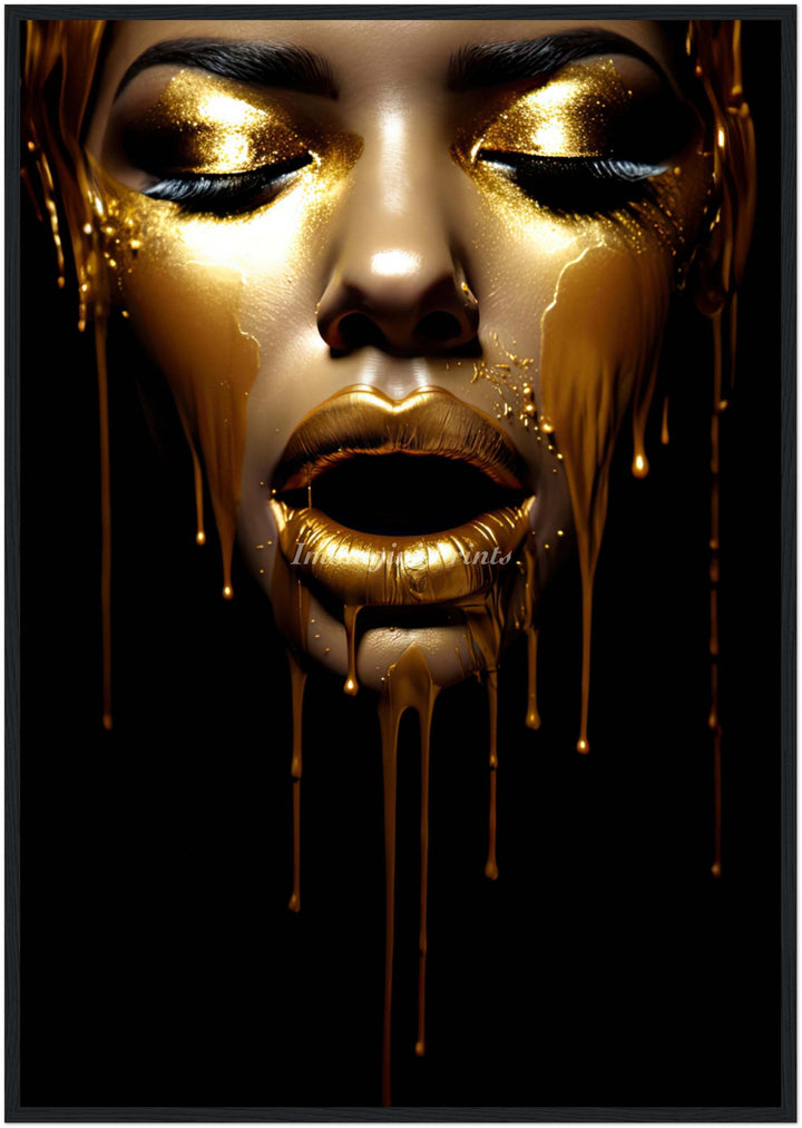 The Golden Goddess (Framed Art Print)