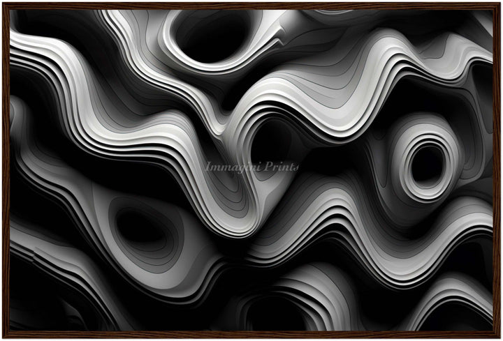 Abstract Contours (Framed Art Print)