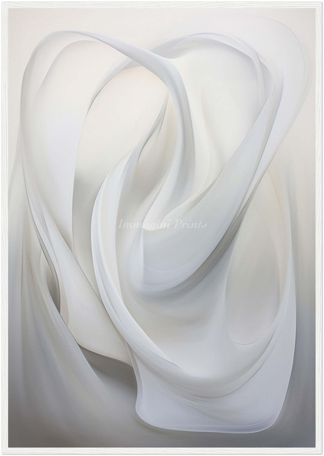 The Ivory Whirlwind (Framed Art Print)