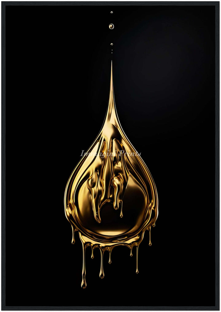 A Drop of Gold (Framed Art Print)