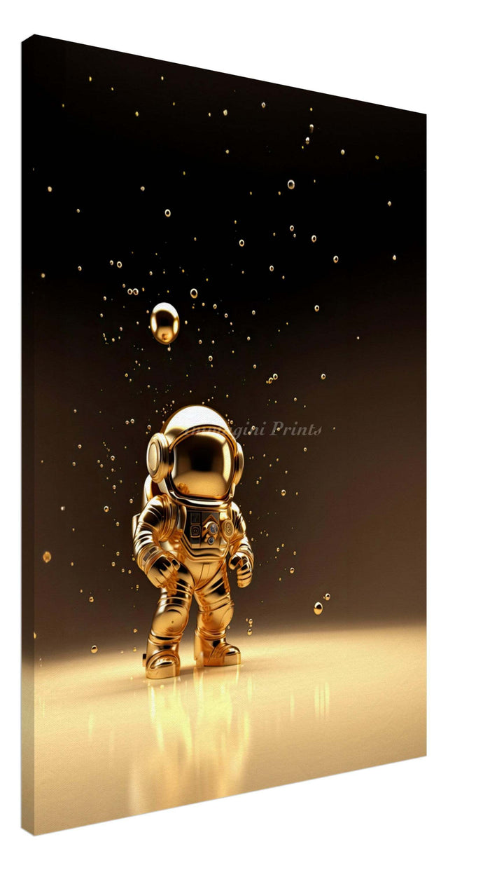 The Golden Astronaut (Canvas Print)