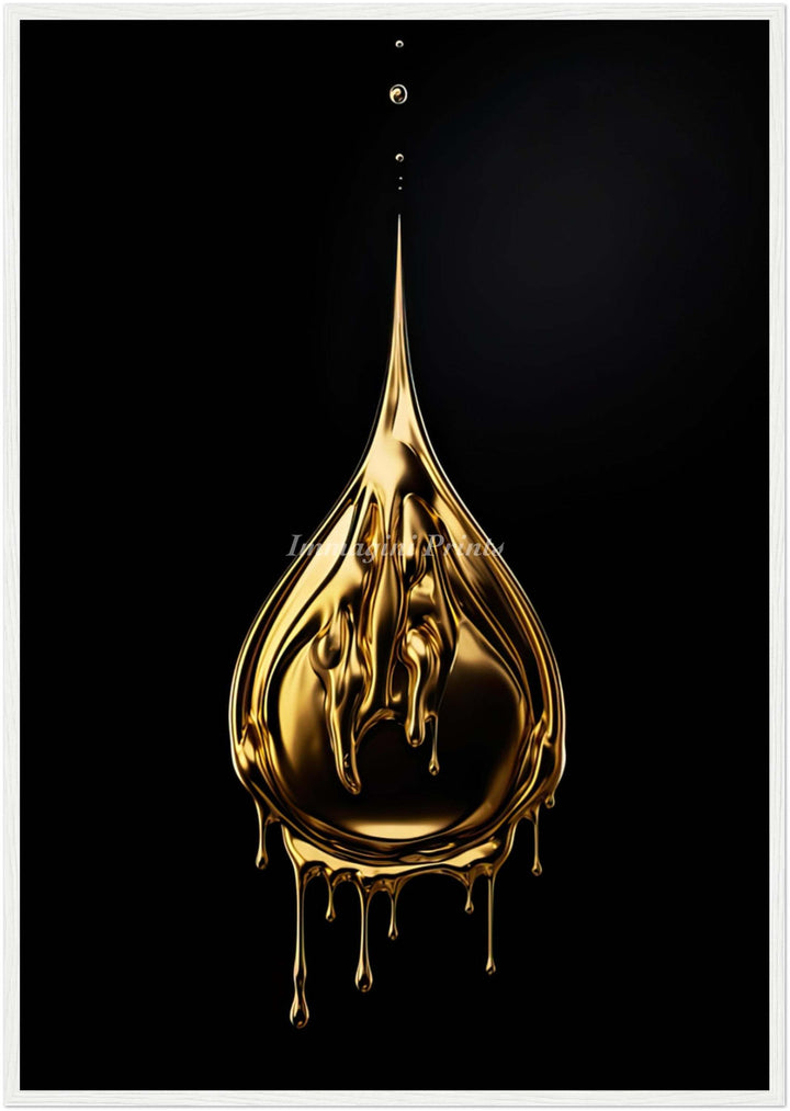 A Drop of Gold (Framed Art Print)