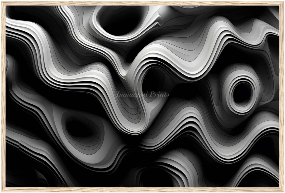 Abstract Contours (Framed Art Print)